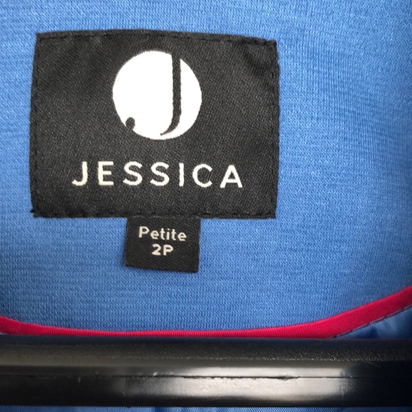 Jessica Light Blue Blazer Size Petite 2P - Picture 2 of 9